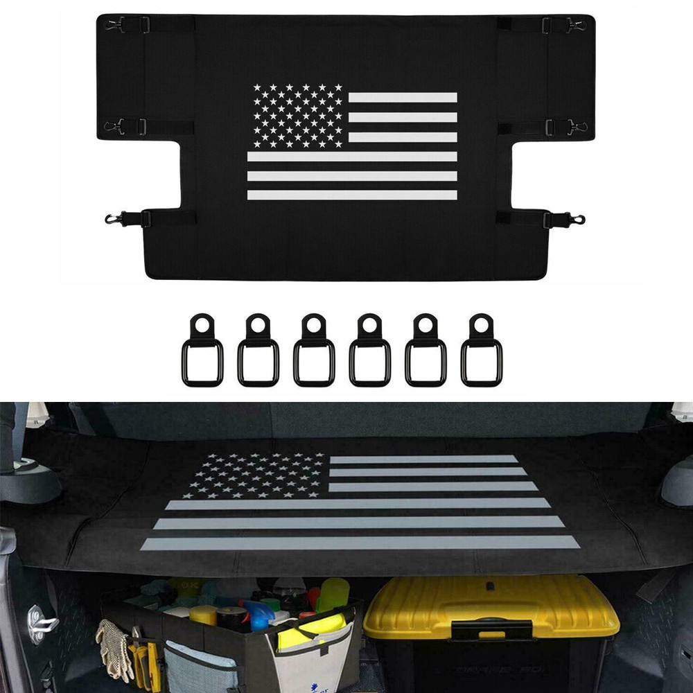 Rear Trunk Cargo Shade Cover Fit For 2007-2018 Jeep wrangler JK JKU 4 Doors New