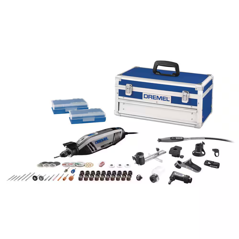 1.8 Amp Variable Speed Corded Rotary Tool Kit with Light - 64 Accessories