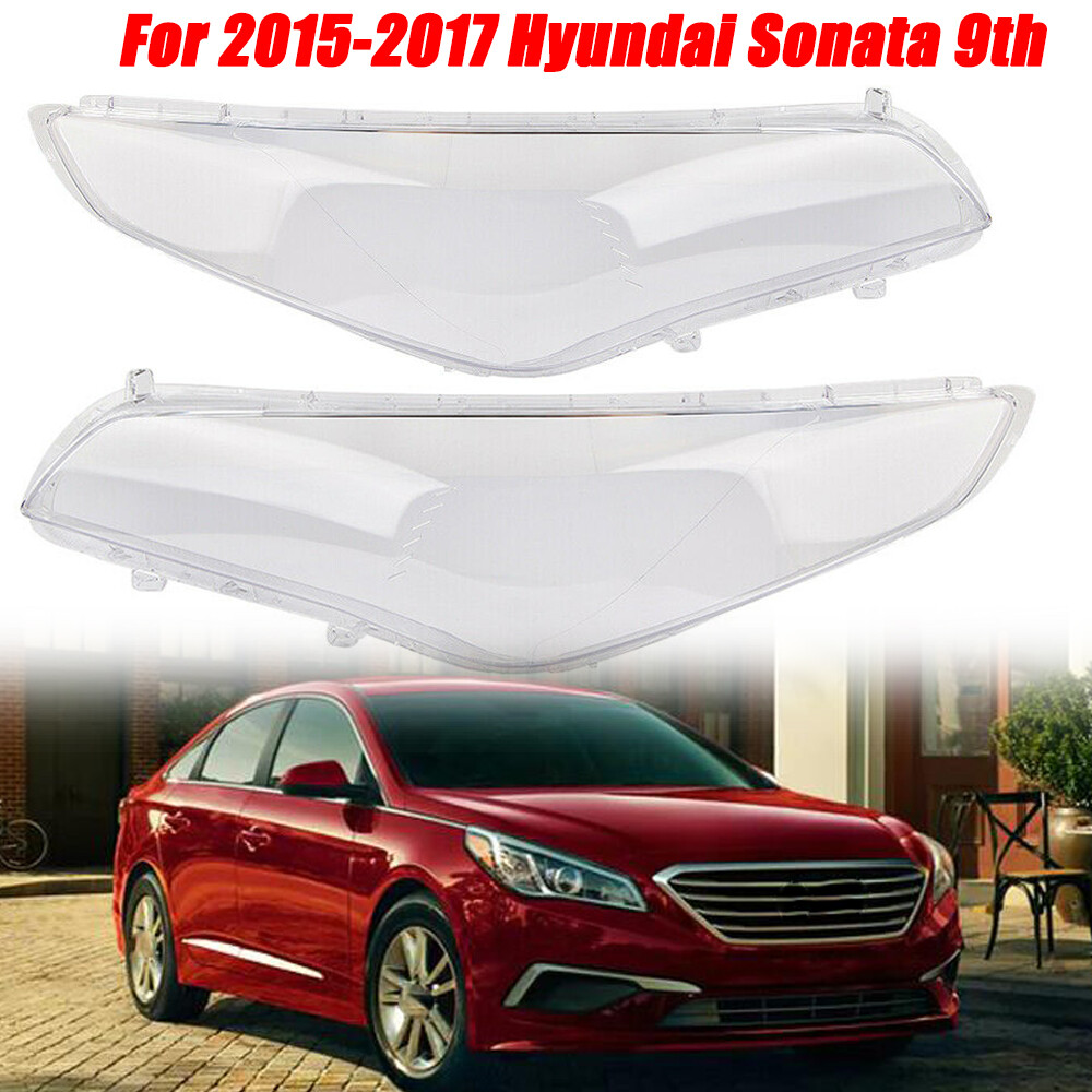 Hyundai Sonata 2015-2017 Clear Headlight Lens Cover Replacement
