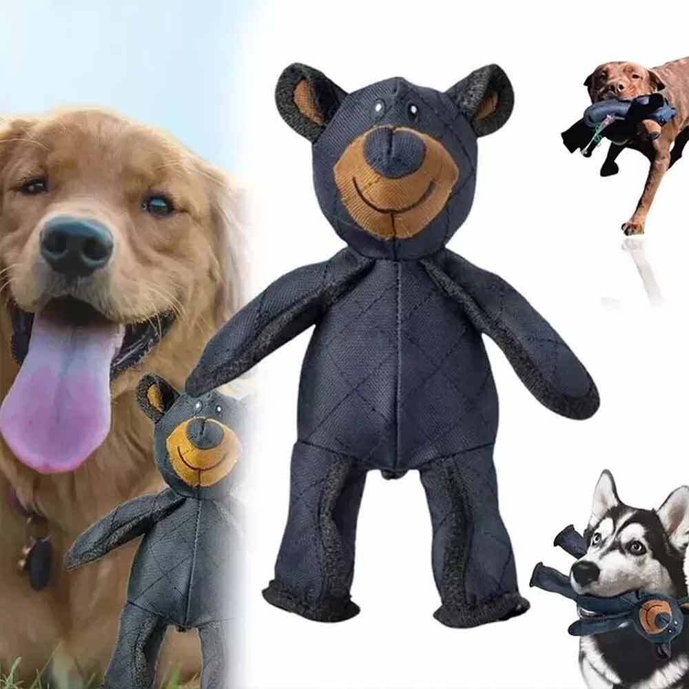 2025 Unbreaka Bear Mighty Bear Pet Toy Indestructible Tough Dog Squeaky Toys