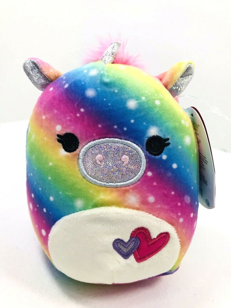Purple Rainbow Prim Unicorn 5 Plush Squishmallows by Kellytoy NWT Valentine-image