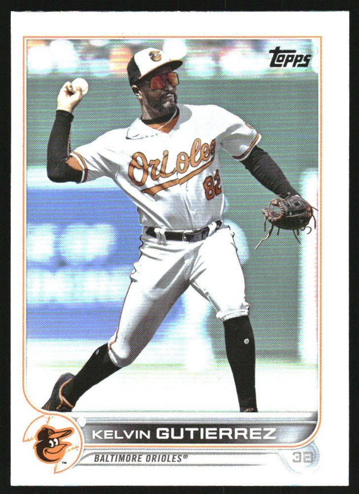 2022 Topps Update Rainbow Foil #US319 Kelvin Gutierrez