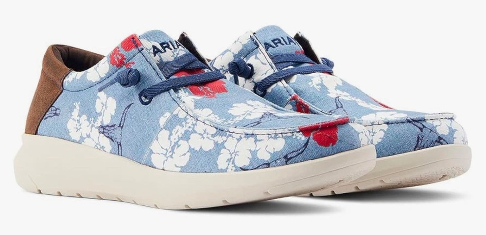 ARIAT Men's Hilo Western Aloha Slip On Shoes 10044513 Size 8 Medium New With Box