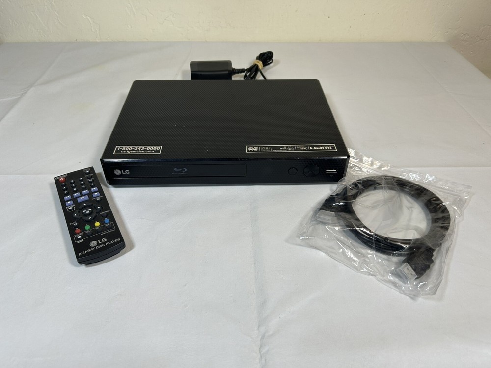 LG Blu-Ray Disc & DVD Player BPM25 Full HD 1080P w/ Remote & HDMI Cable