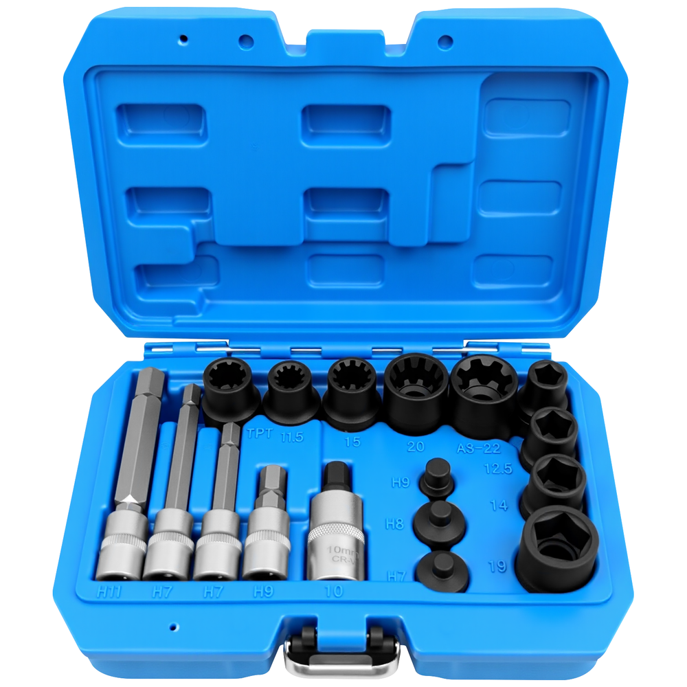 17PC Brake Caliper Special Socket Set Fit For BMW Ford Mercedes Porsche Alfa