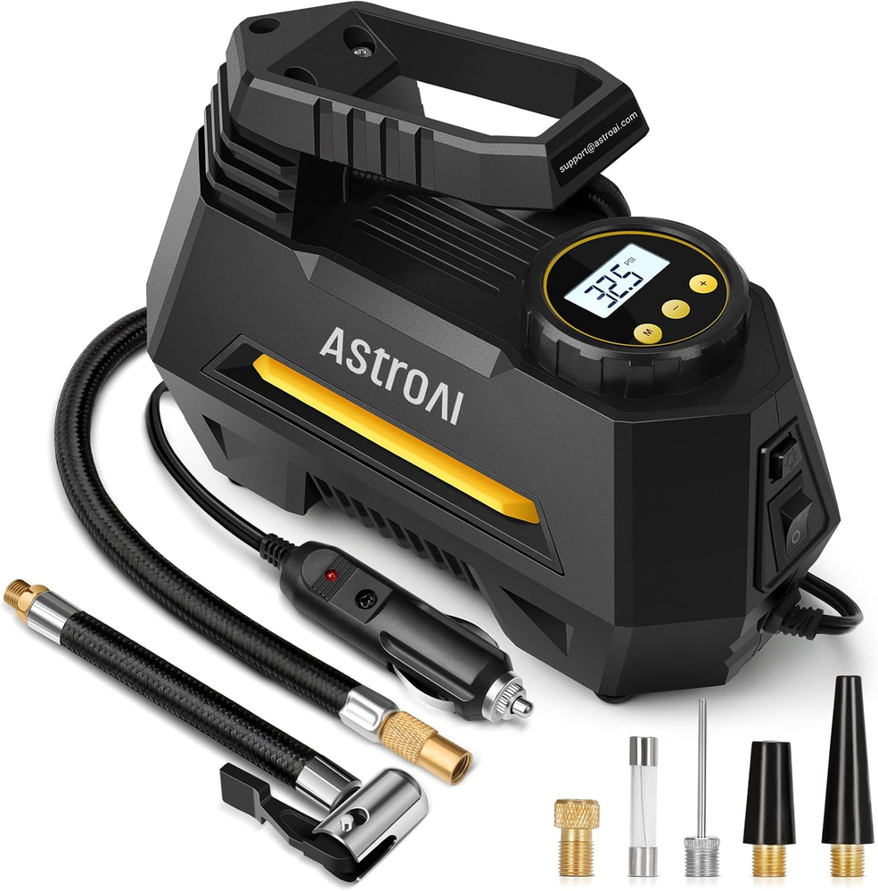 Portable 12V DC Car Tire Inflator Auto Air Compressor Pump US