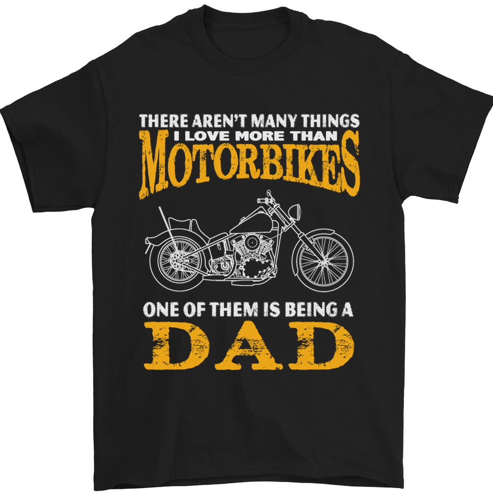 Being a Dad Biker Motorcycle Motorbike Mens T-Shirt 100% Cotton