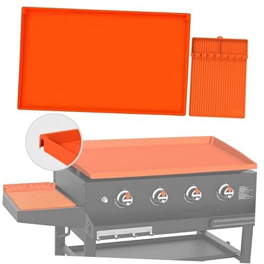 36 Inch Blackstone Griddle Cover - Full Wrap-Around Edge - Heavy Duty Orange