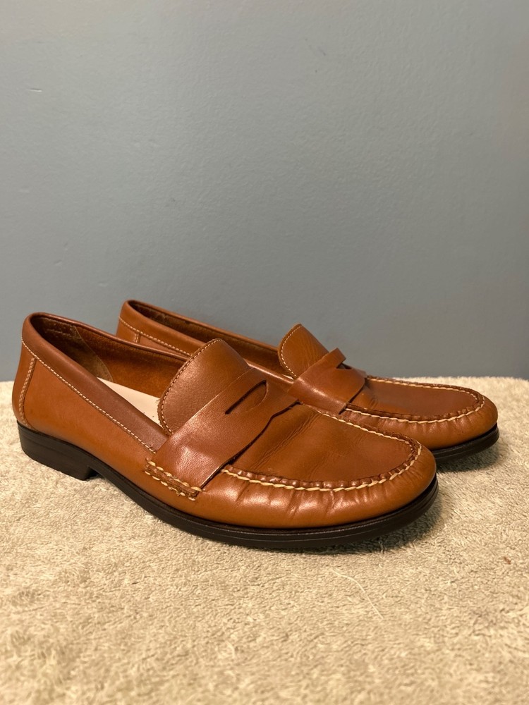 Bass Cortney Women's Brown Leather Penny's Loafers Slip-on Size 8.5 M