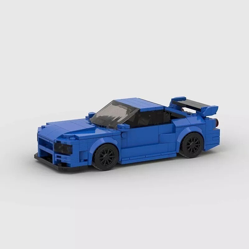 LEGO Nissan Skyline GTR R34 MOC Speed Champions Fast Shipping Ideal Gift