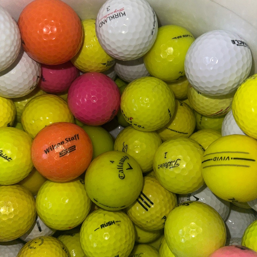 4 Dozen Callaway Matte Golf Balls in Assorted Colors 3A Grade Free Shipping