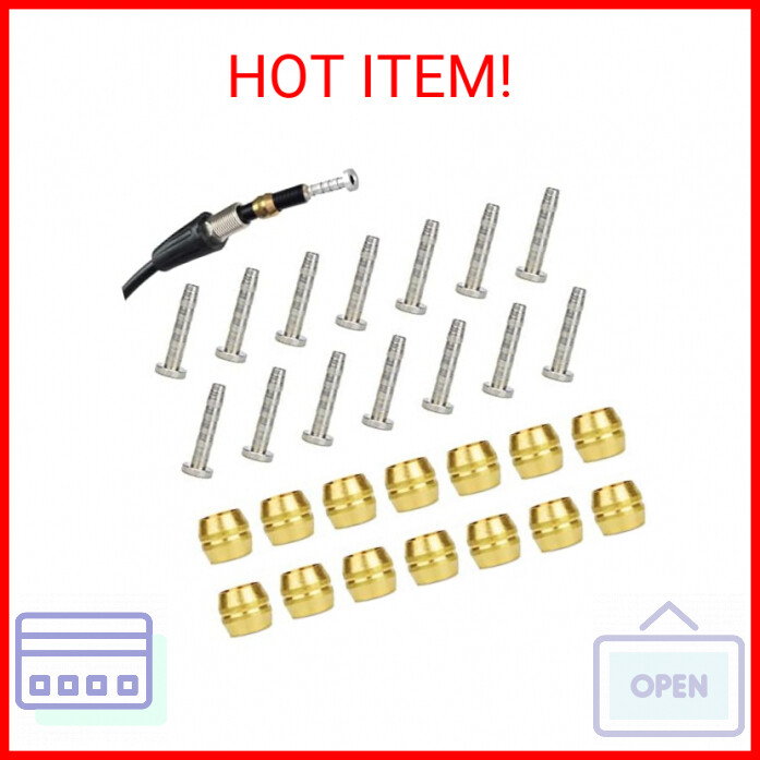 14-Piece BH90 Brake Olive & Barb Set with Brass Olive & Steel Insert