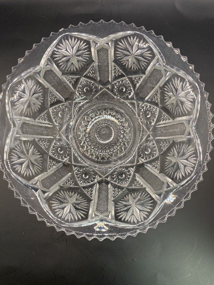 Imperial Glass Mogul Variant Bowl 2.5H x 7.5W Round Vintage Collectible