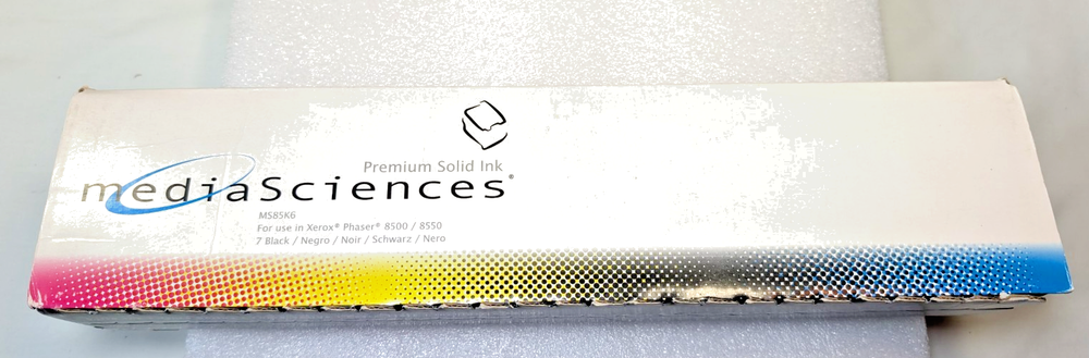 Xerox Phaser 8500\8550 Compatable 7 Solid Black Ink Brand New Media Science