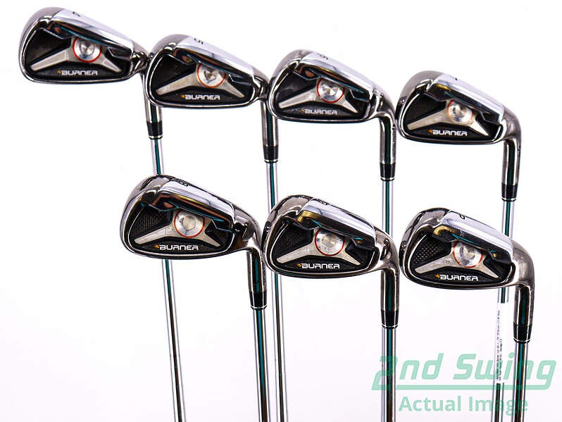 TaylorMade 2009 Burner Iron Set 4-PW Stiff Steel Right Hand 38.5 Inches
