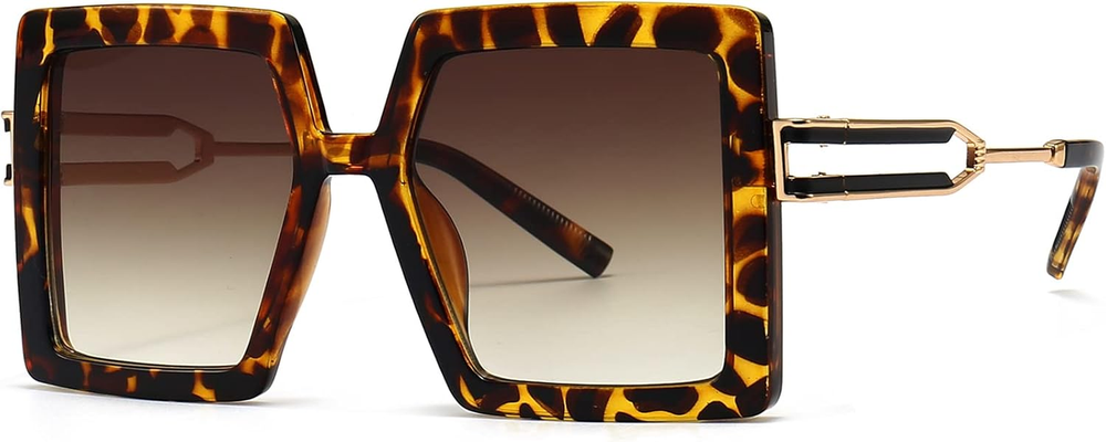 Oversized Sunglasses for Women Square Fashion Big Large Frame Sun Glasses UV400