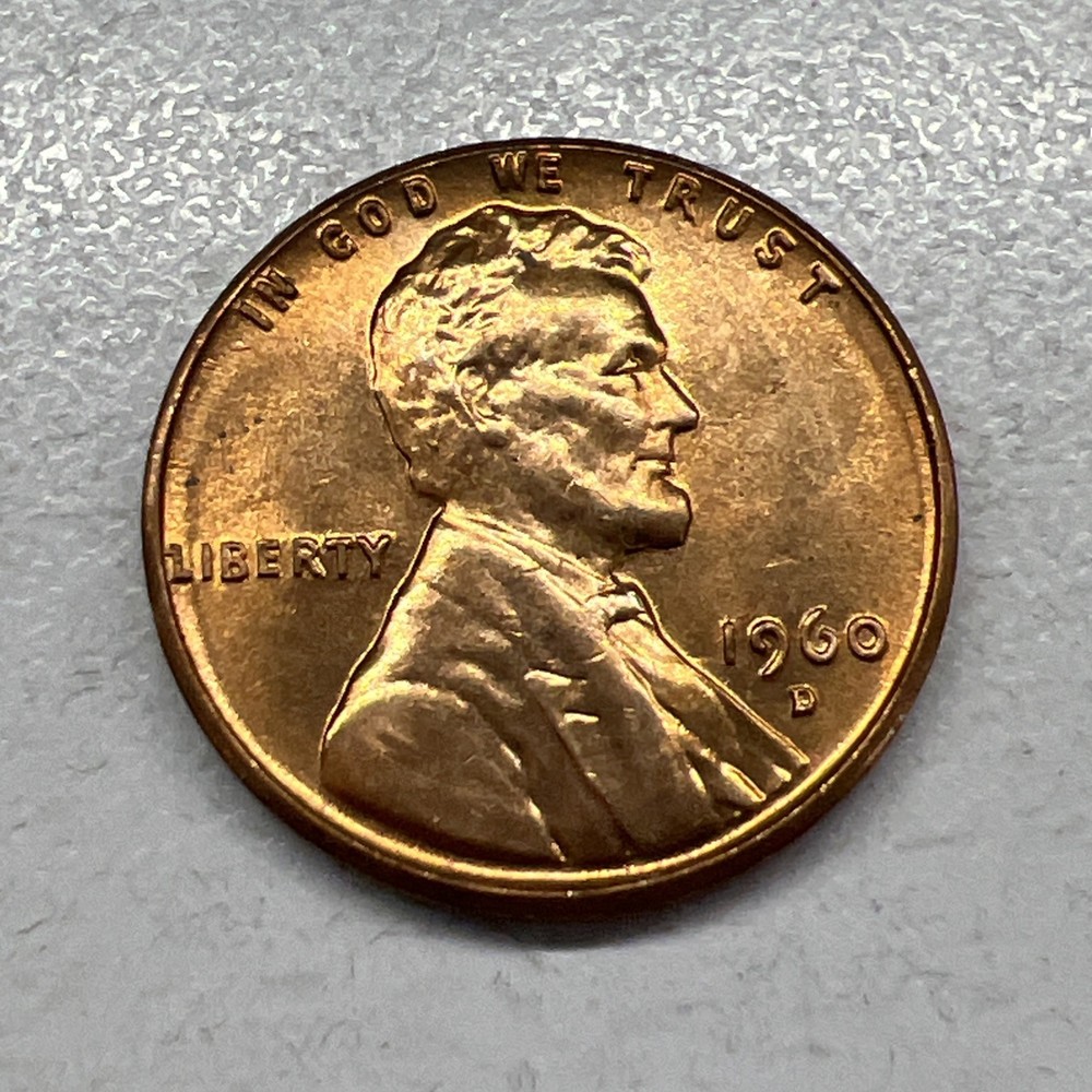 1960-D Small Date Uncirculated Lincoln Memorial Cent Penny (B)   Free Shipping