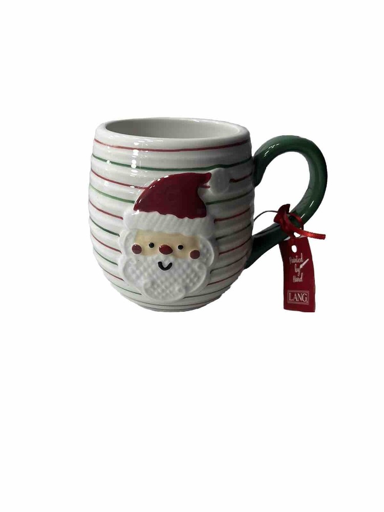 3D Hand-Painted Seasonal Rib Stripe Coffee Mug 18 oz - Choose Your Design-image