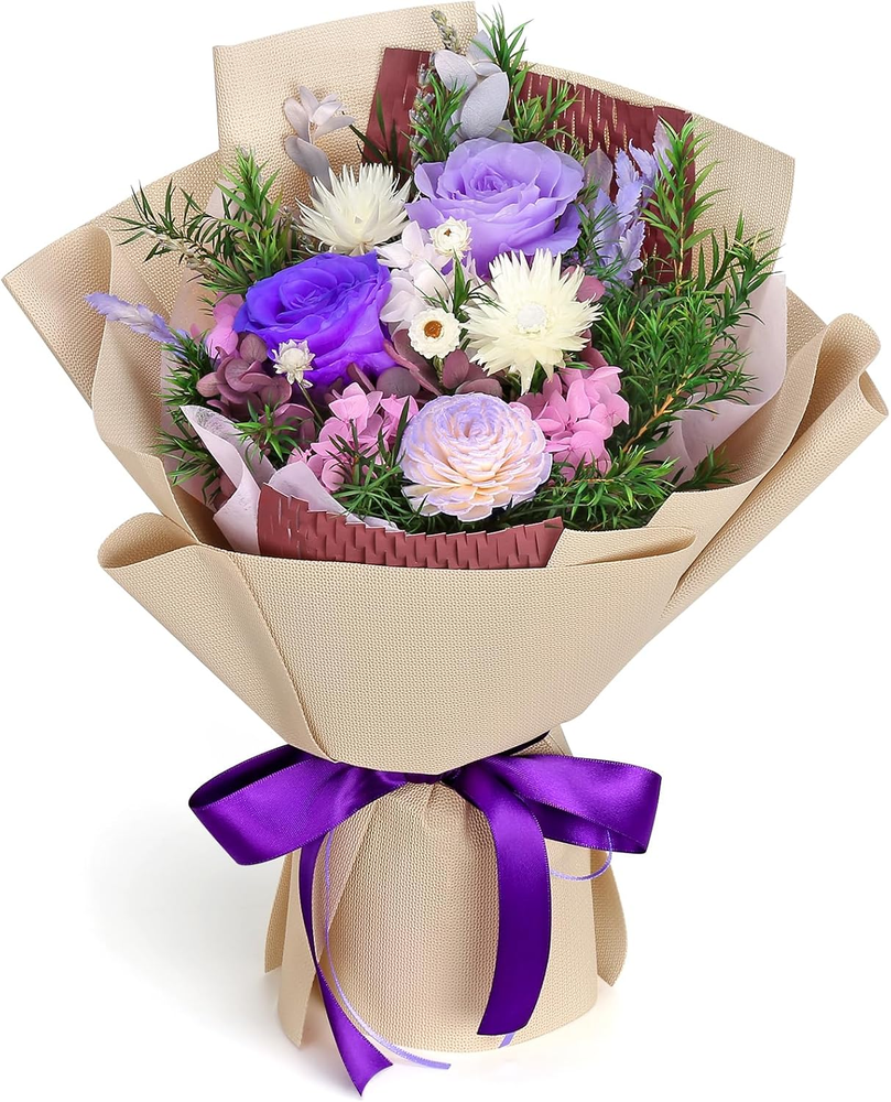 Preserved Flowers Bouquet, Flowers for Delivery Prime, Gift for Valentine'S Day,-image
