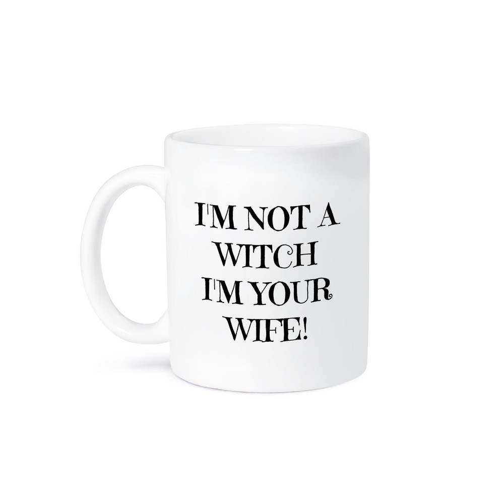 3dRose Funny Witch Wife Quote Ceramic Coffee Mug