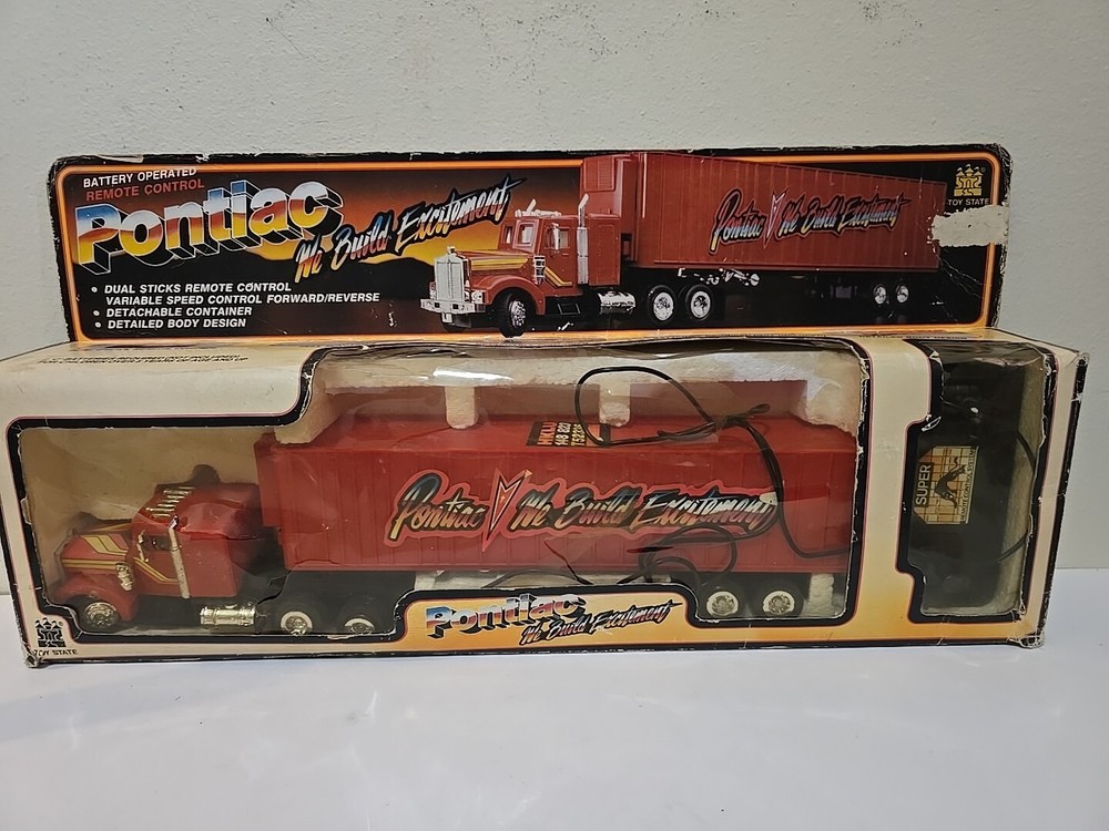 VTG RARE 1989 TOY STATE Remote Control Pontiac Long Hauler In ORIGINAL PACKAGING