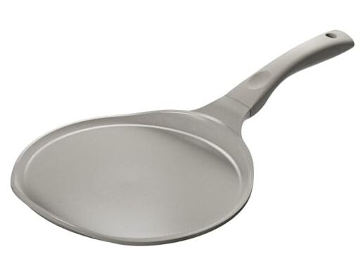 10-Inch Gray Ceramic Nonstick Crepe Pan for Roti Dosa Tawa