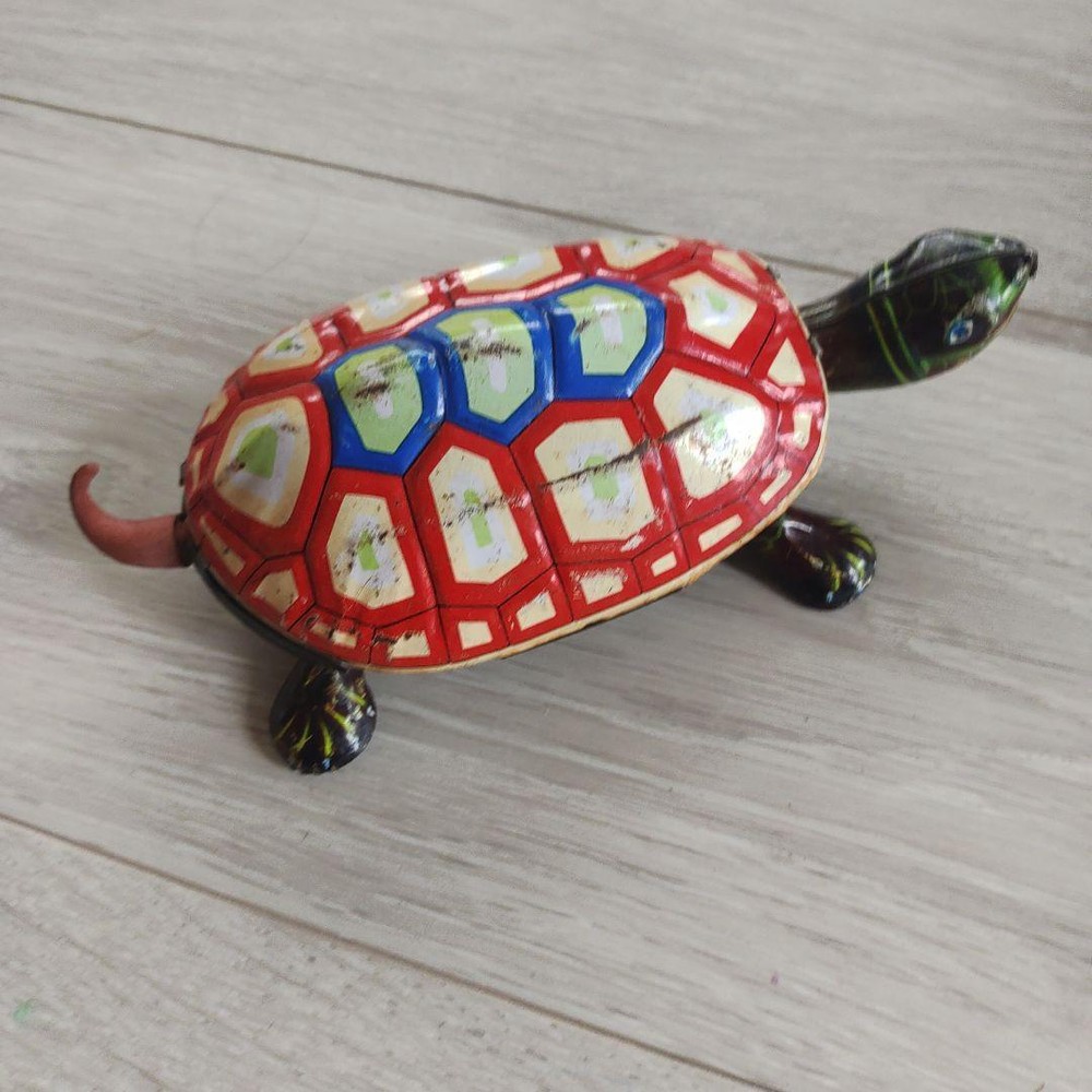 Tin Toy Turtle Japan limited rare Vintage toys antique Free Shipping