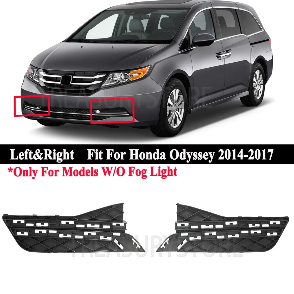 For Honda Odyssey 2014-2017 Left Right Front Bumper Fog Light Lamp Hole Cover