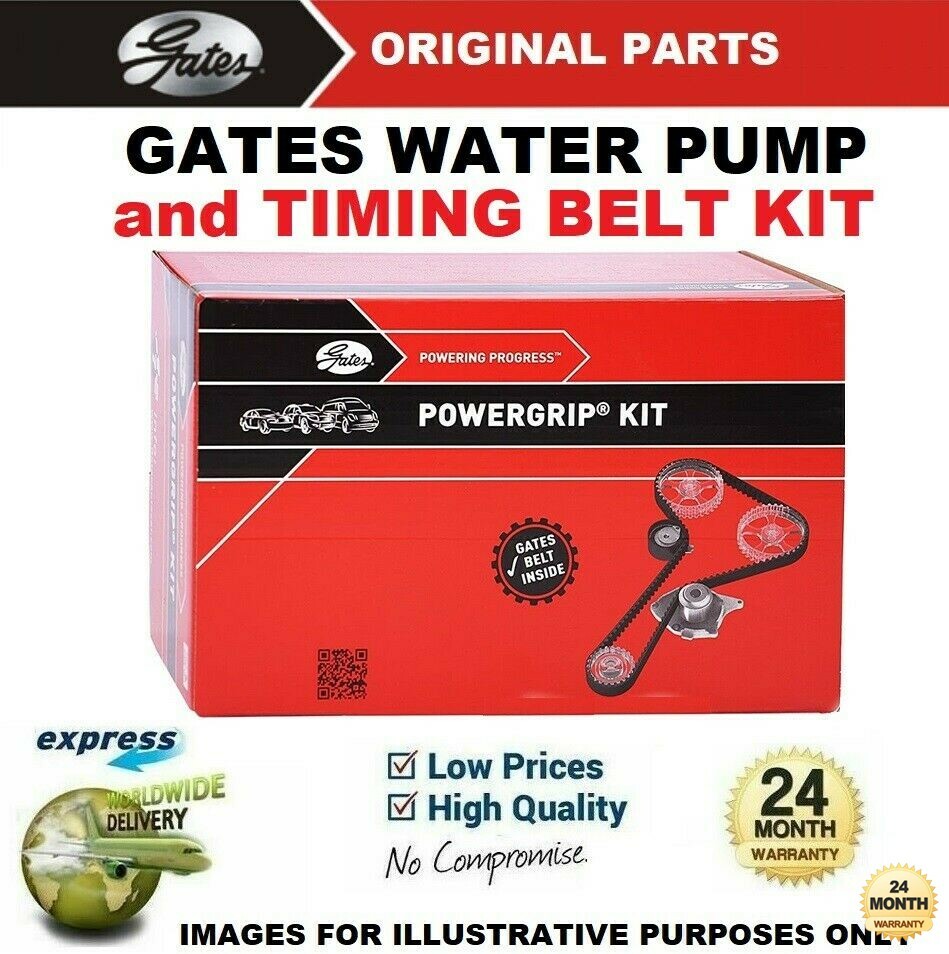 GATES WATER PUMP & TIMING BELT KIT for NISSAN ALMERA II 1.5dCi 2003->