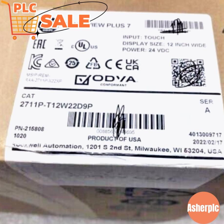 AB 2711P-T12W22D9P PanelView Plus 7 Graphic Terminal 2711PT12W22D9P US Free Tax
