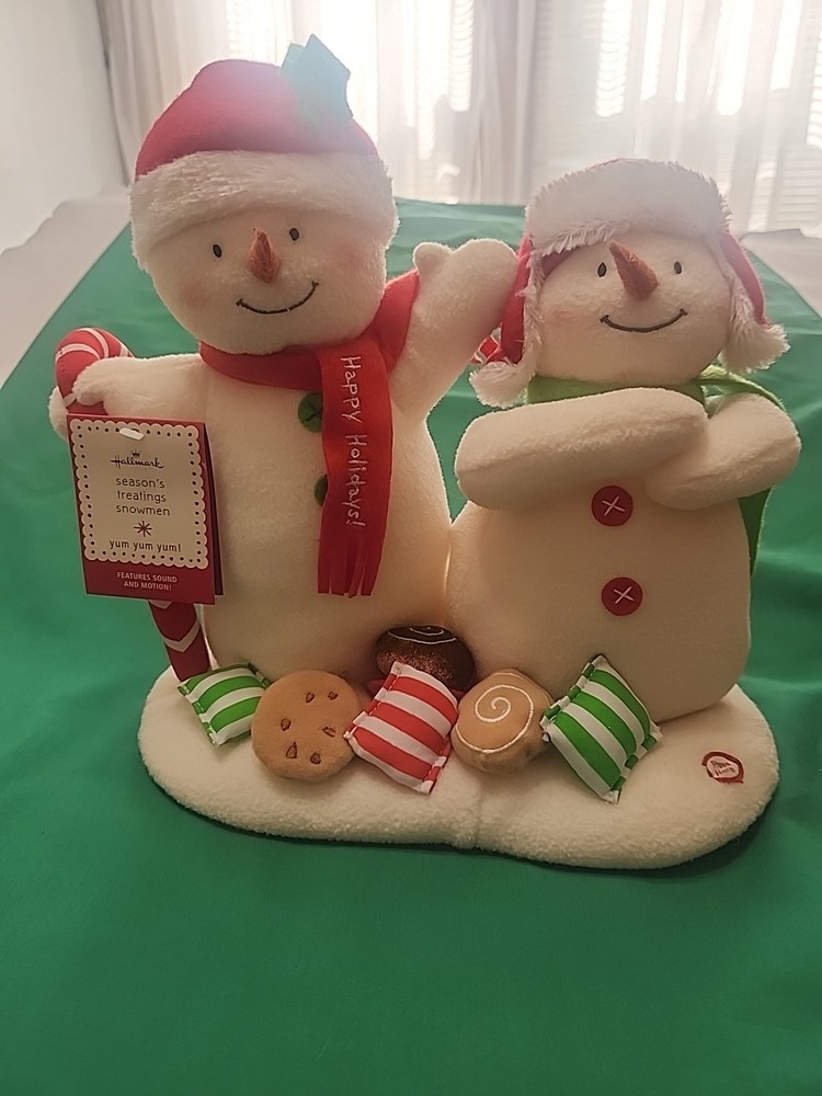 Hallmark 2008 Jingle Pals Seasons Treatings Candy Singing Dancing Snowman W/tags