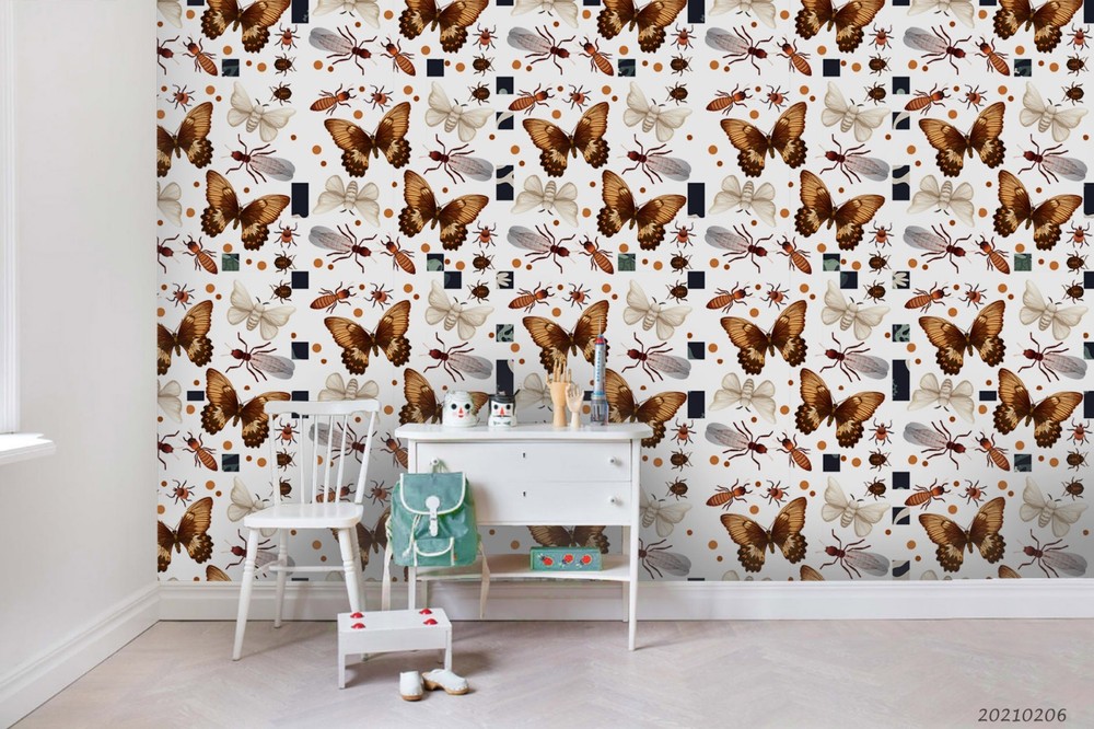 3D Butterfly Insects Pattern Wall Murals Wallpaper Murals Wall Sticker