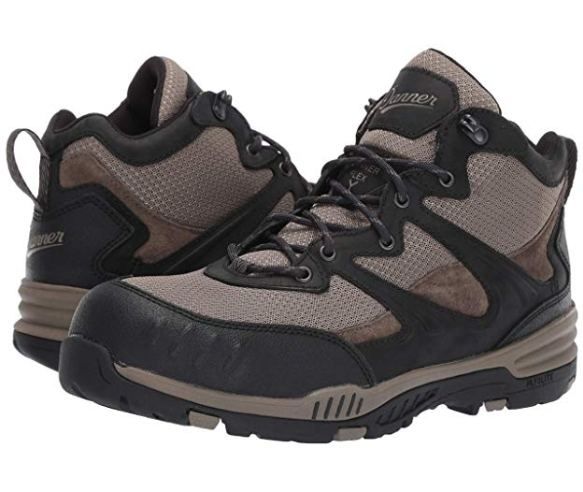 Danner Mens Springfield Black Tan 4.5-Inch Comp Toe NMT Safety Shoes Size 8 EE