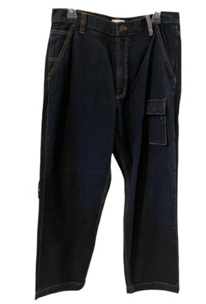 DKNY Jeans mens sz 32x30 Type C Performance Cargo Denim Old School Dungarees