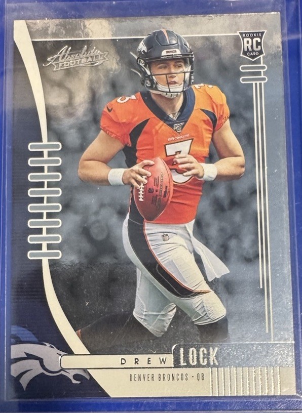 2019 Panini Absolute Drew Lock #115 RC Denver Broncos NFL Football Card