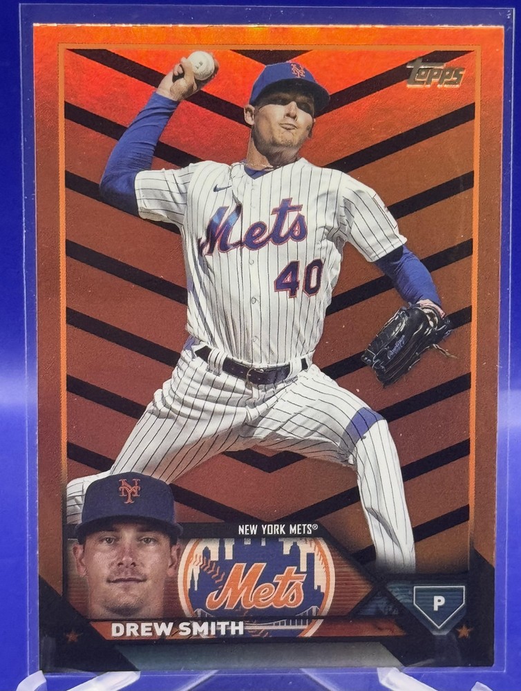 2023 Topps Update Drew Smith Orange Black Foil #US30 New York Mets Card
