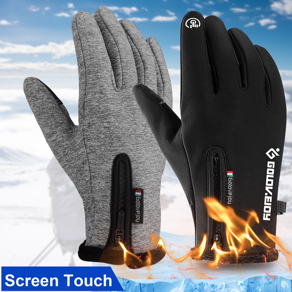 -10℃ Waterproof Winter Warm Ski Gloves Thermal Touch Screen Motorcycle Snow Men
