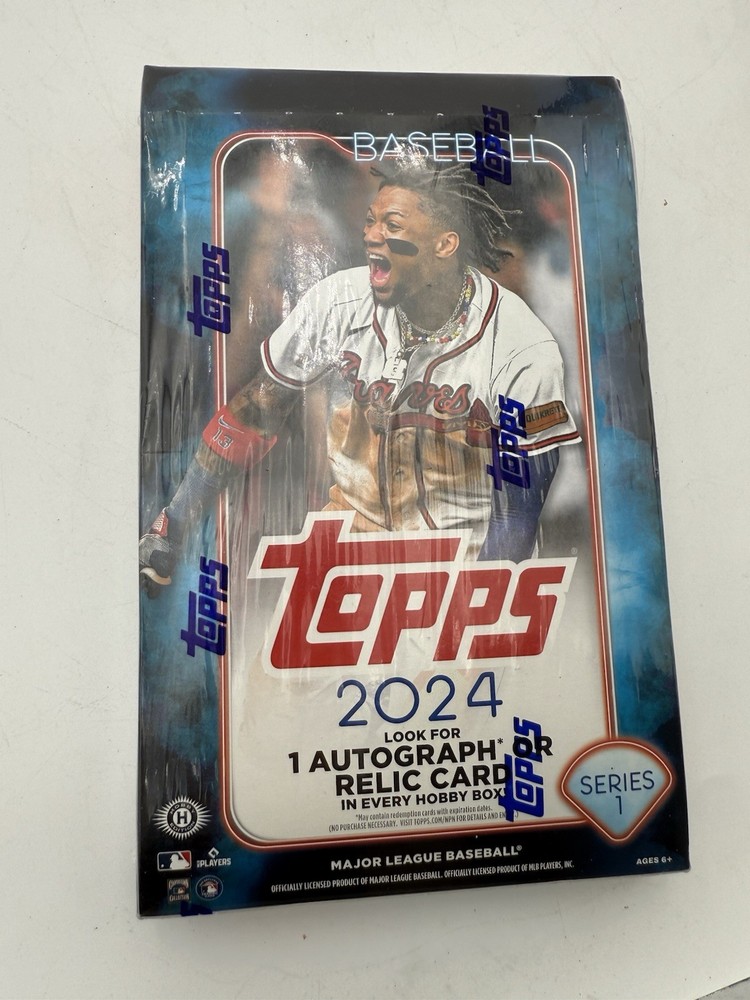 2024 TOPPS HOBBY BO AUTO OR RELIC CARD (A LITTLE WEAR ON BACK OF BOX)