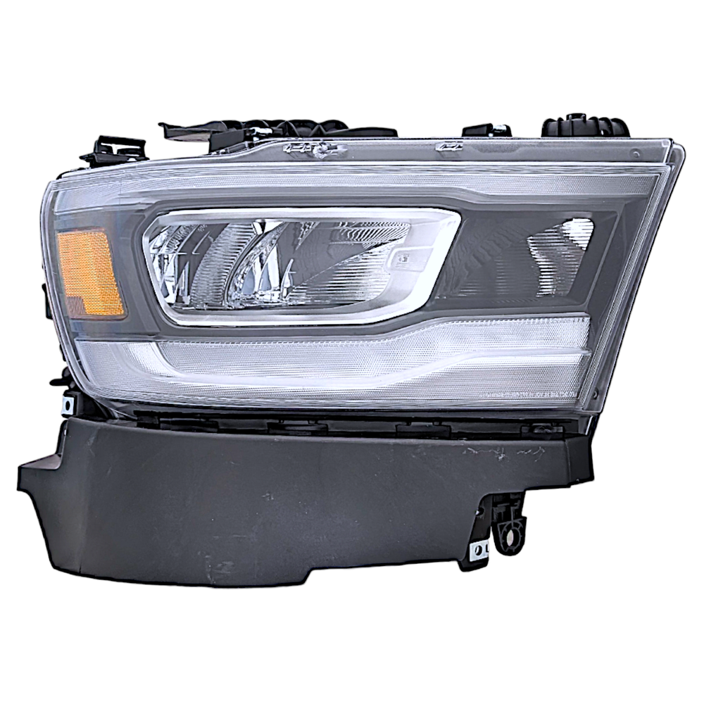 [FULL LED] For 2019-2024 Dodge Ram 1500 Passenger Side Chrome Headlight ASSY RH