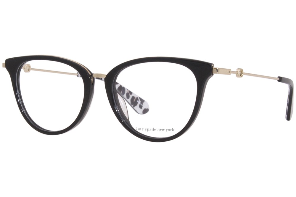 Kate Spade Valencia G 807 Black Cat Eye Eyeglasses for Women 52mm Full Rim