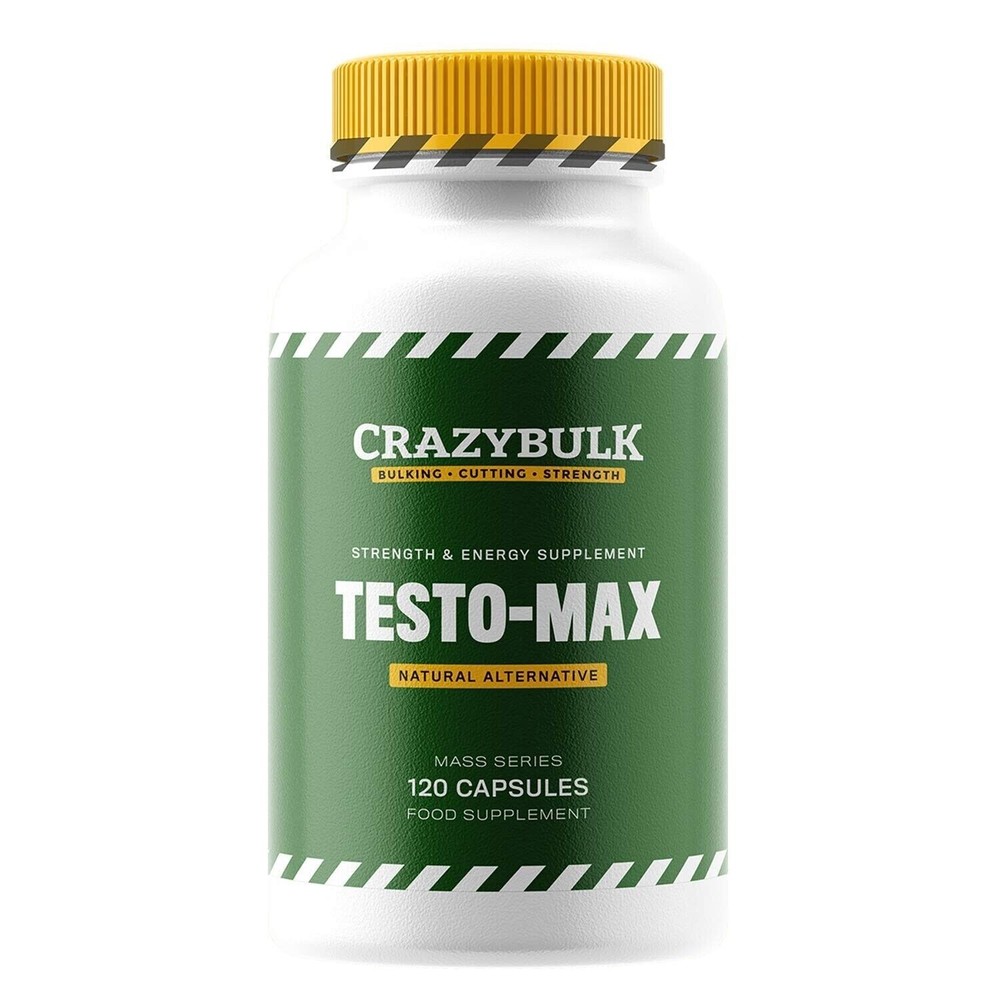 CrazyBulk TESTO MAX for Strength & Energy Supplement 120 Capsules