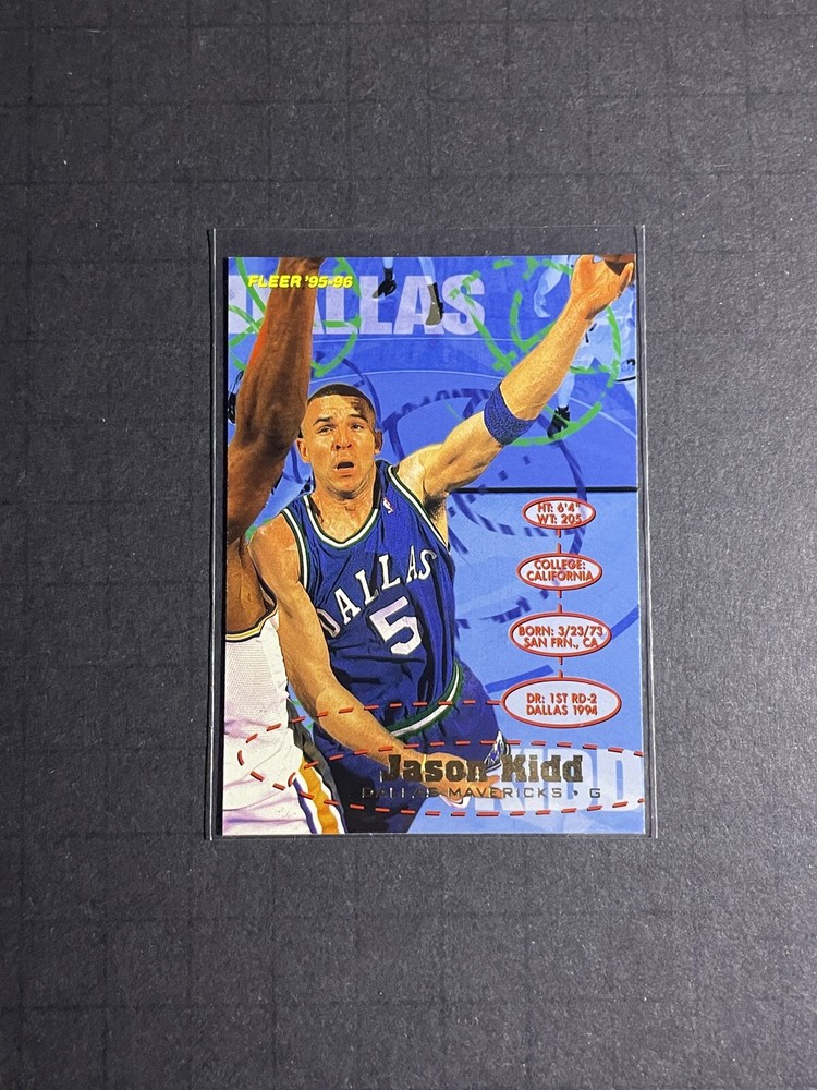 1995-96 Fleer Jason Kidd Card #36 - Dallas Mavericks (2)