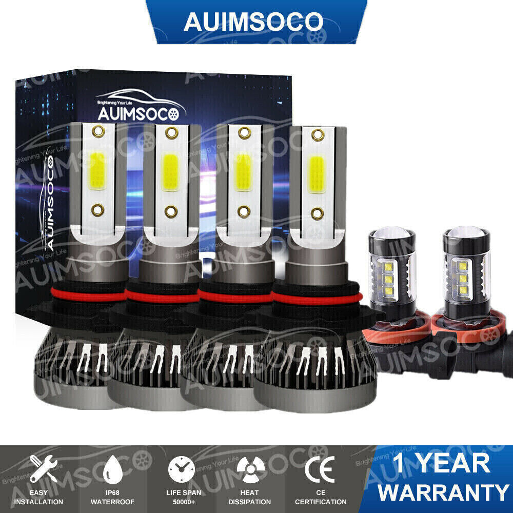 For Toyota Avalon 2017-2013 LED Headlight Hi-Lo Beam Fog Light Bulbs Combo Kits