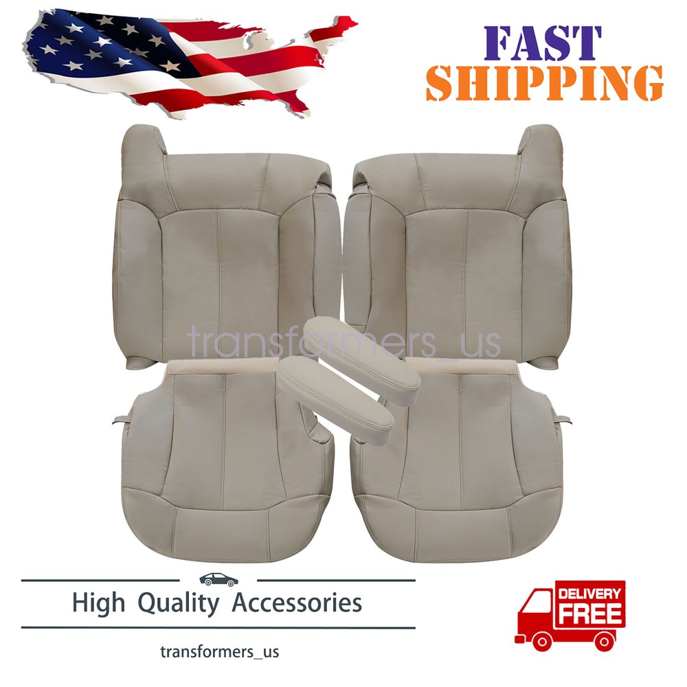 1999-2002 Chevy Suburban Front Seat & Armrest Cover in Tan