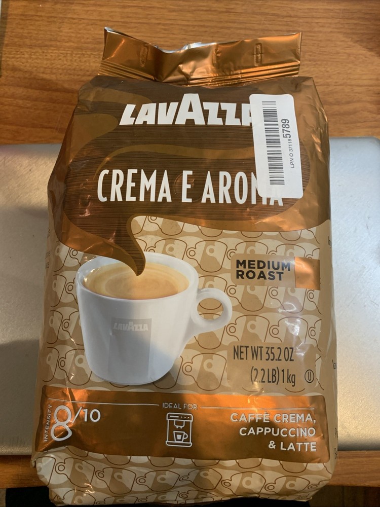Crema E Aroma Whole Bean Coffee Blend 2.2 lb Medium Roast Balanced Flavor