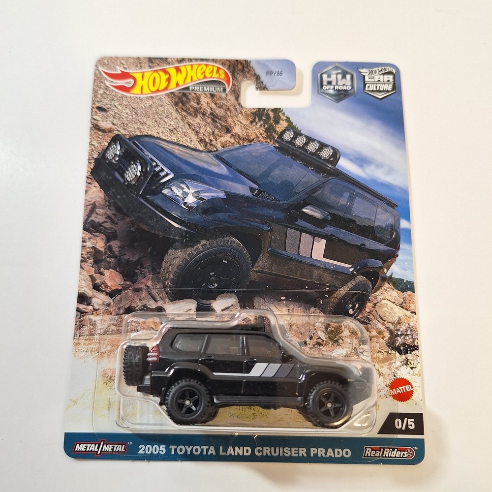 Hot Wheels Premium HW Off Road 2005 Toyota Land Cruiser Prado Chase 0/5 BLACK