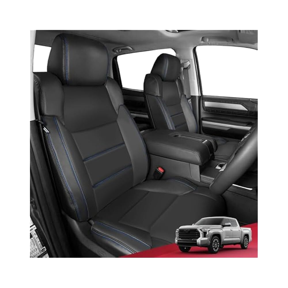 CrewMax Truck Seat Covers 2014,2021, Nappa Faux Leather, Custom Fit Protection