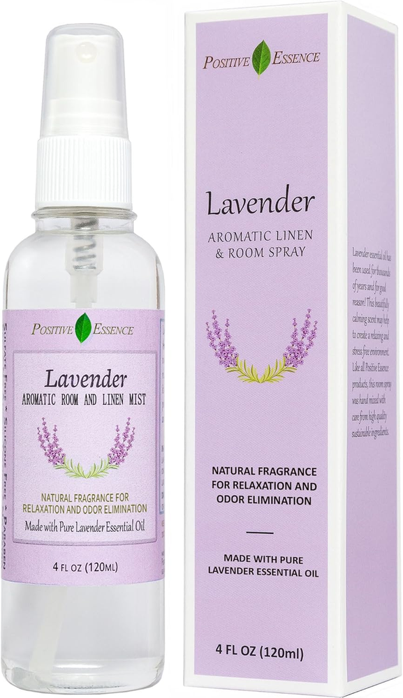 Lavender Linen and Room Spray, Pure Lavender Essential Oil Pillow Spray 4.06 Fl