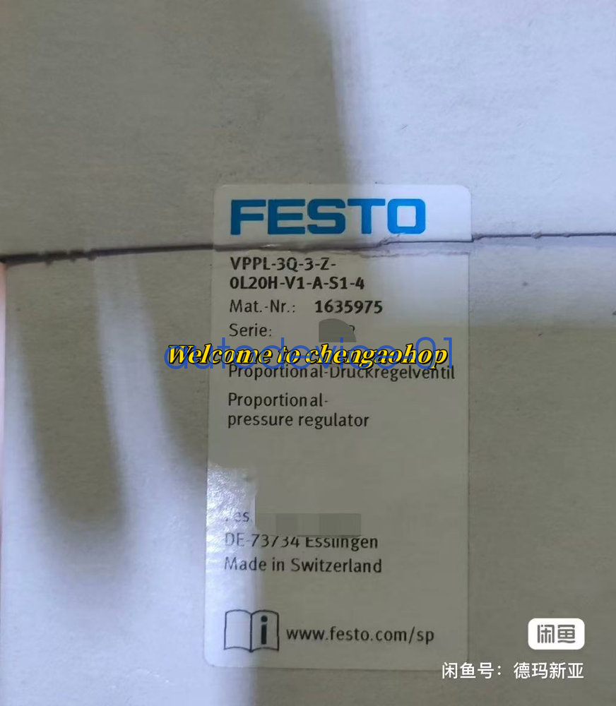 1PC NEW VPPL-3Q-3-Z-0L20H-V1-A-S1-4 Proportional Valve 1635975 DHL/FedEx