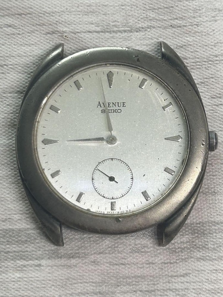 Seiko Avenue Silver-Tone Stainless Steel Watch for Men